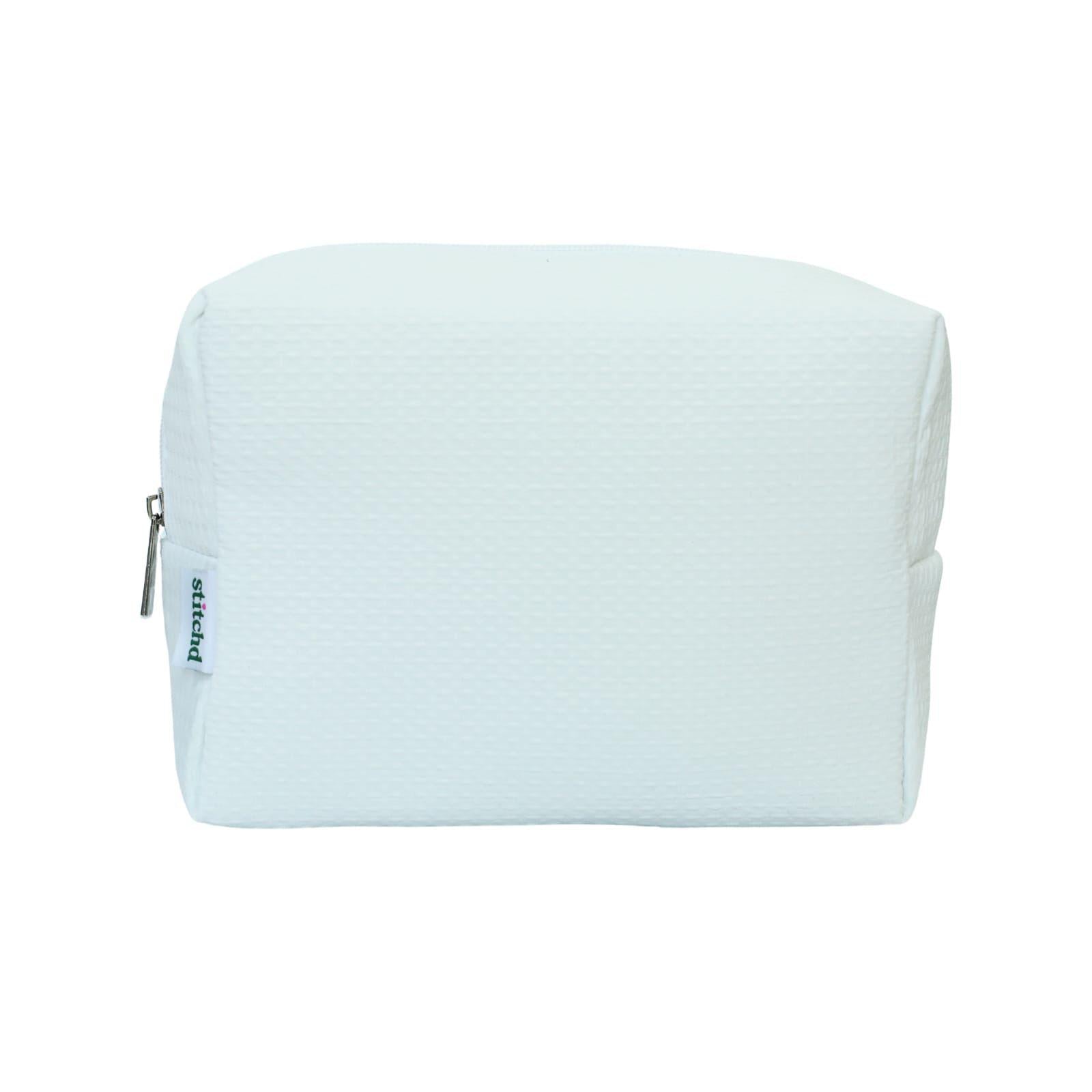 The Classic White Waffle Pouch