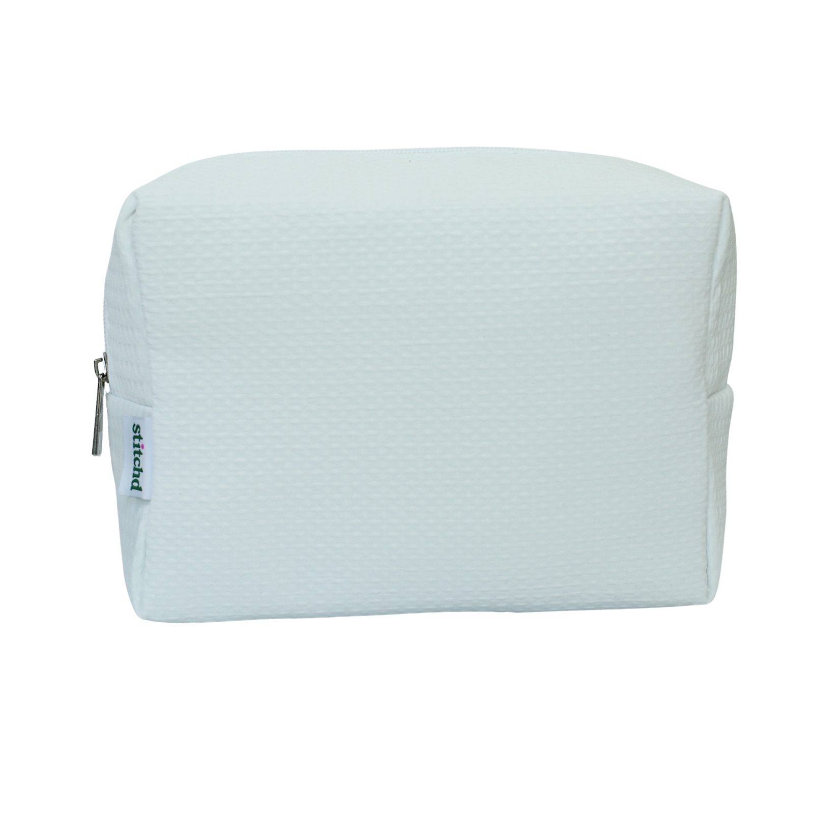 The Classic White Waffle Pouch